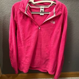The North Face Fuchsia/pink Women's quarter-zip fleece